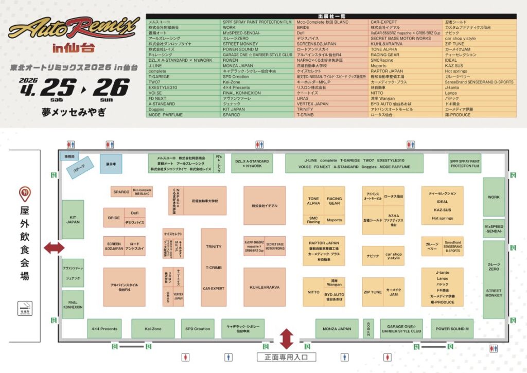 東京オートリミックス２０２６in仙台